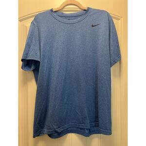Nike Men’s Short Sleeve Dri-Fit Pullover Shirt Soft Fitness Workout Size XL Blue